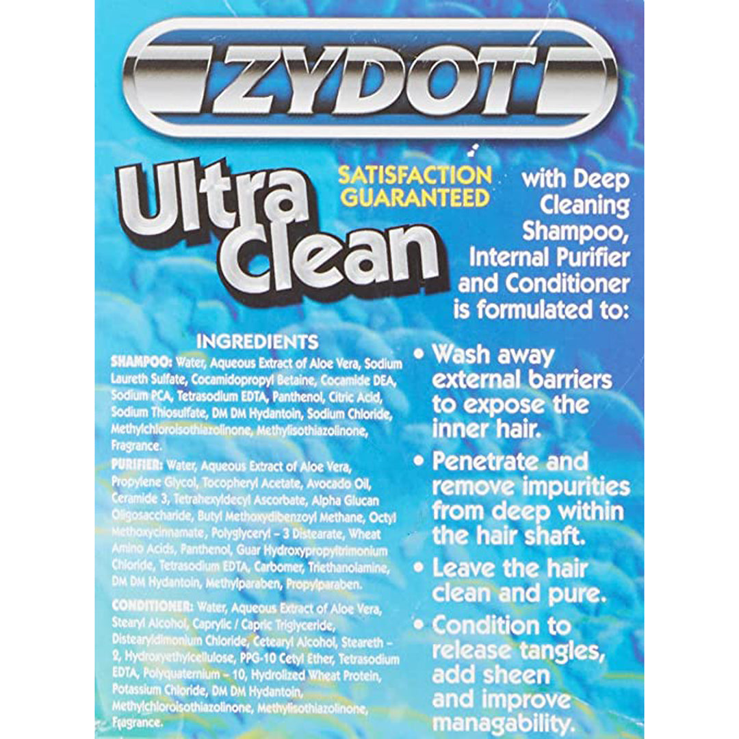 Zydot Ultra Clean Shampoo IE WHSE