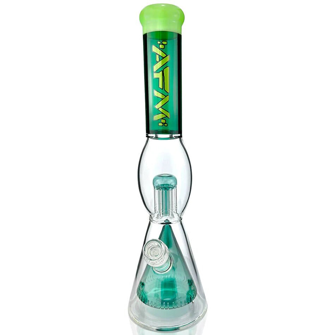 16" AFM UFO Pyramid Beaker Water Pipe - Lake Green