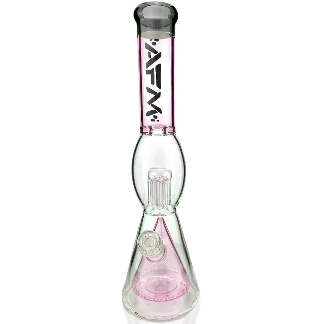 16" AFM UFO Pyramid Beaker Water Pipe - Pink