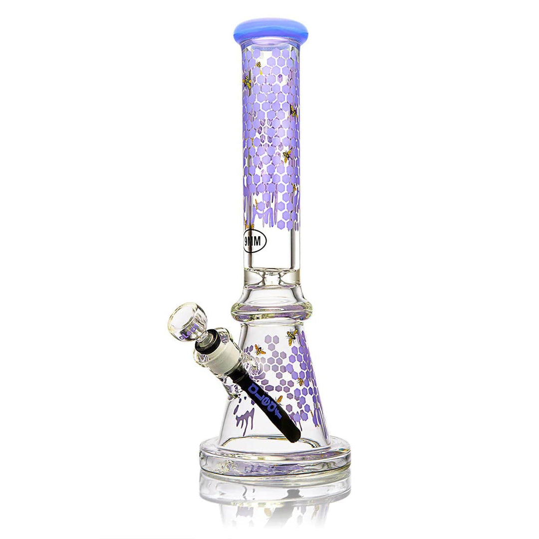 16" Aleaf "The Honeycomb" Water Pipe - Purple