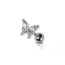 Load image into Gallery viewer, 16g Butterfly Cartilage Bar - Steel
