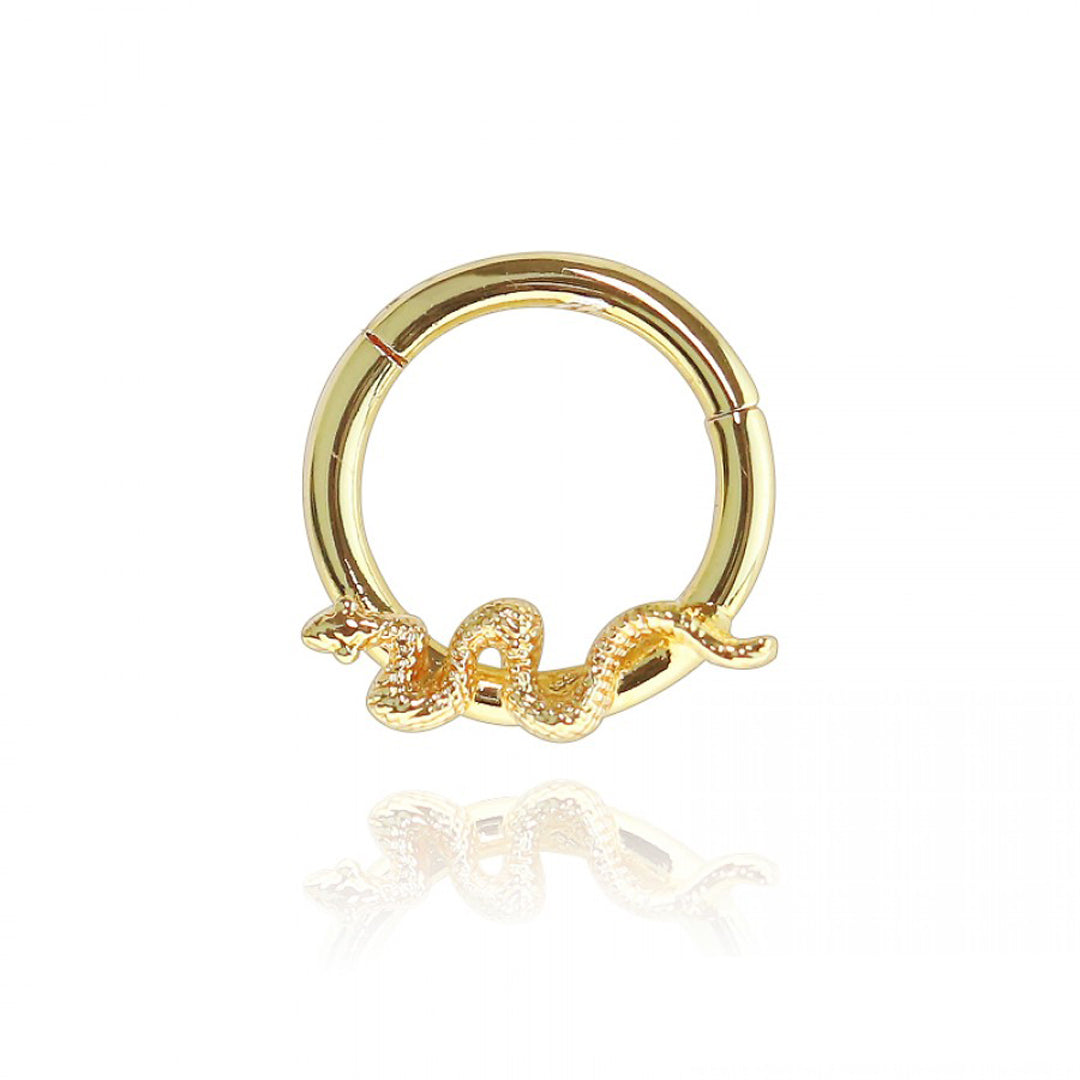 16g Snake Segment Hoop - Gold