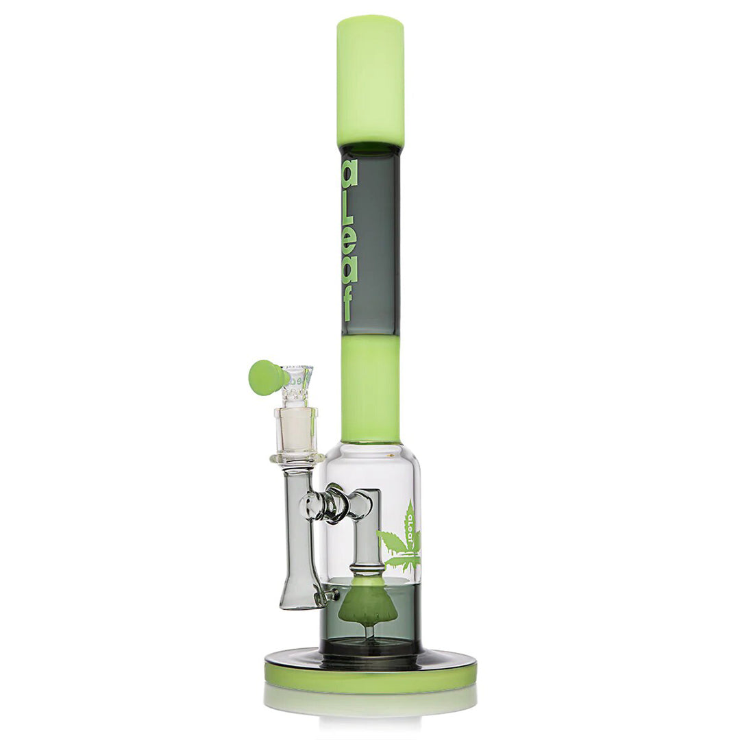 17.5" Aleaf "The Straight Hitter" Water Pipe - Green