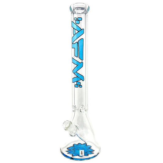 18" AFM Flower Monkey Beaker Water Pipe - Blue