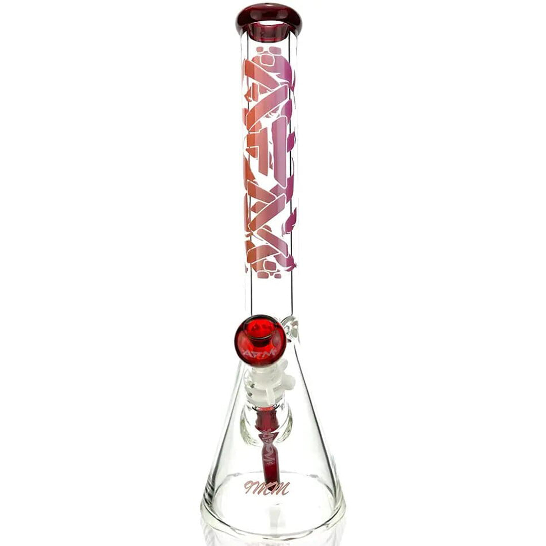 18" AFM Phoenix Beaker Water Pipe - Red