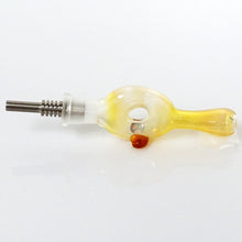 Load image into Gallery viewer, 3.5&quot; Fumed Donut Nectar Collector - Amber
