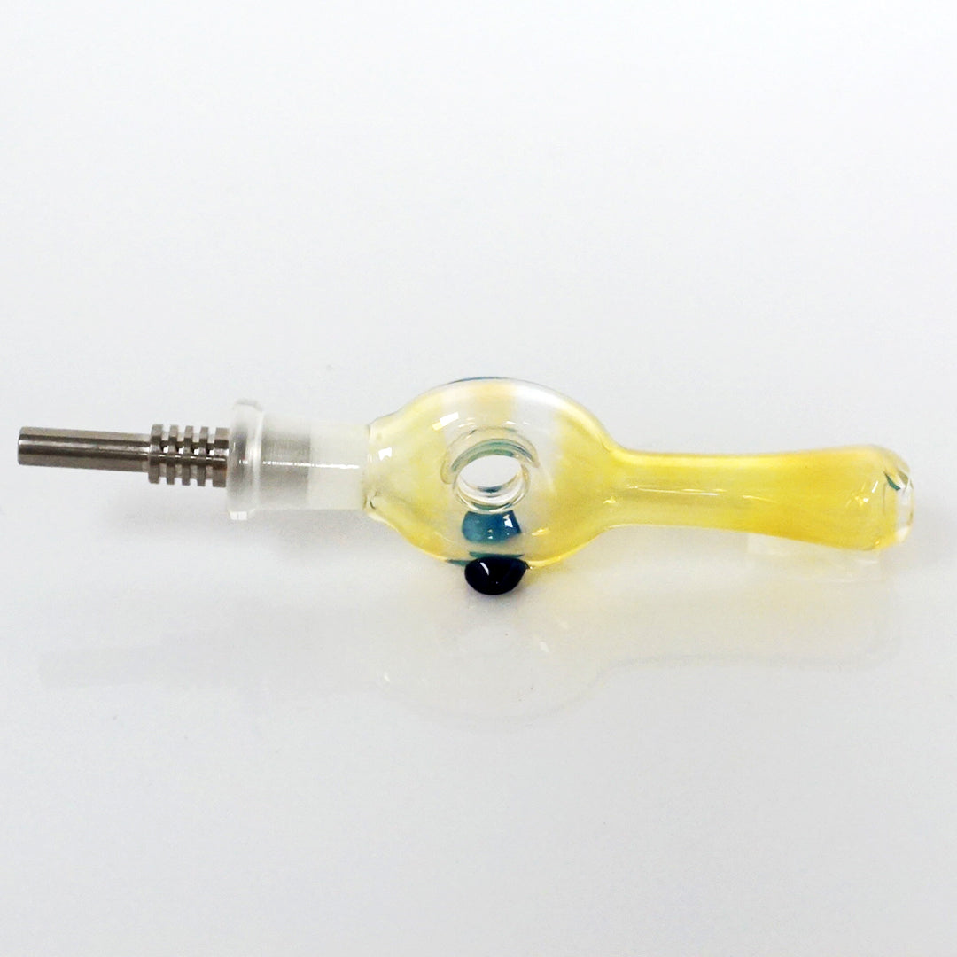 3.5" Fumed Donut Nectar Collector - Blue