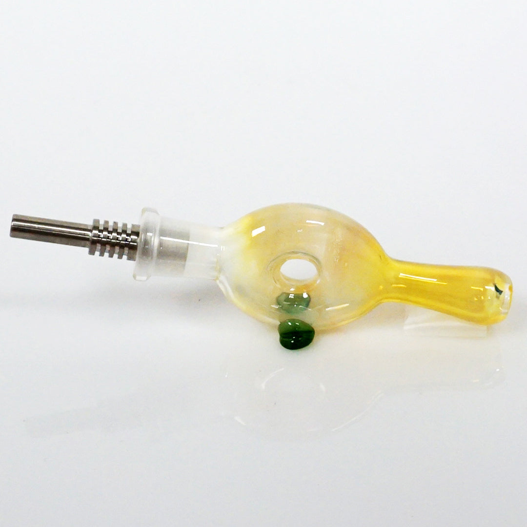 3.5" Fumed Donut Nectar Collector - Green
