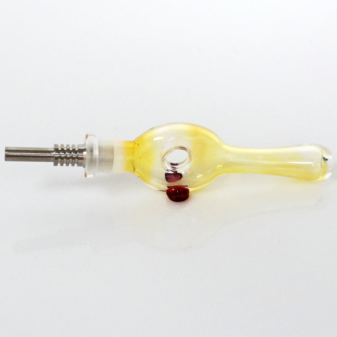 3.5" Fumed Donut Nectar Collector - Red