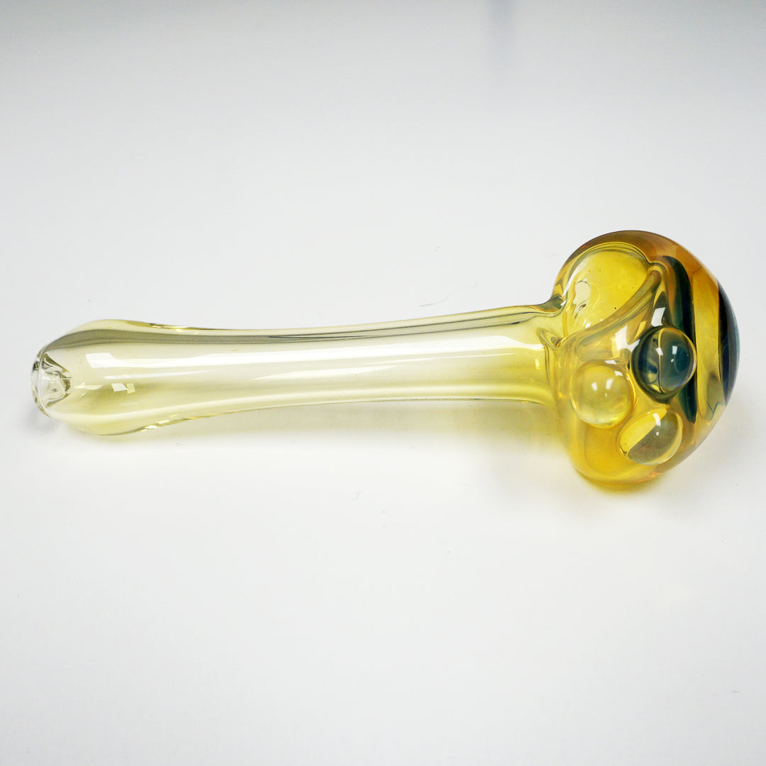 4.25" Eyeball Pipe - Gold Fume