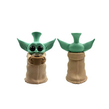 Load image into Gallery viewer, 6&quot; Silicone Green Baby Water Pipe - Tan

