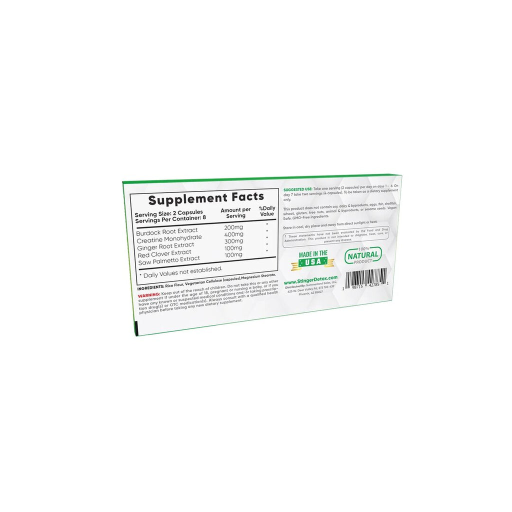 Stinger 7 Day Total Detox Permanent Cleanser Caps | 16ct