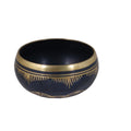 Black Flower Of Life Tibetan Singing Bowl