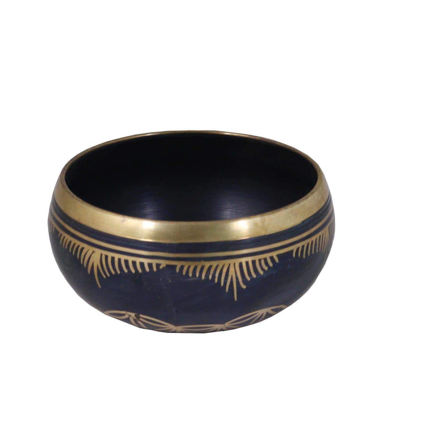 Black Flower Of Life Tibetan Singing Bowl