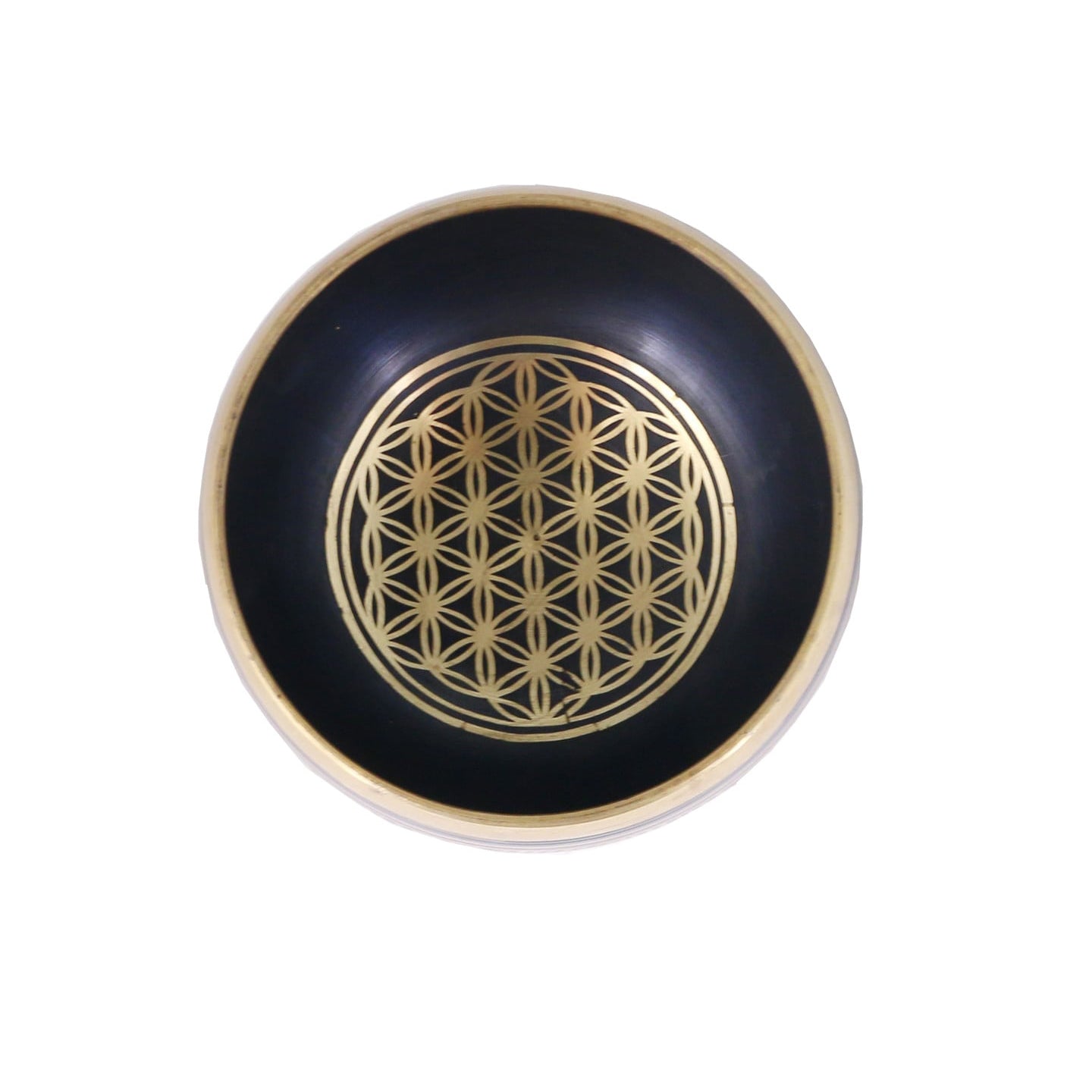 Black Flower Of Life Tibetan Singing Bowl