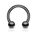 Black Horseshoe Hoop