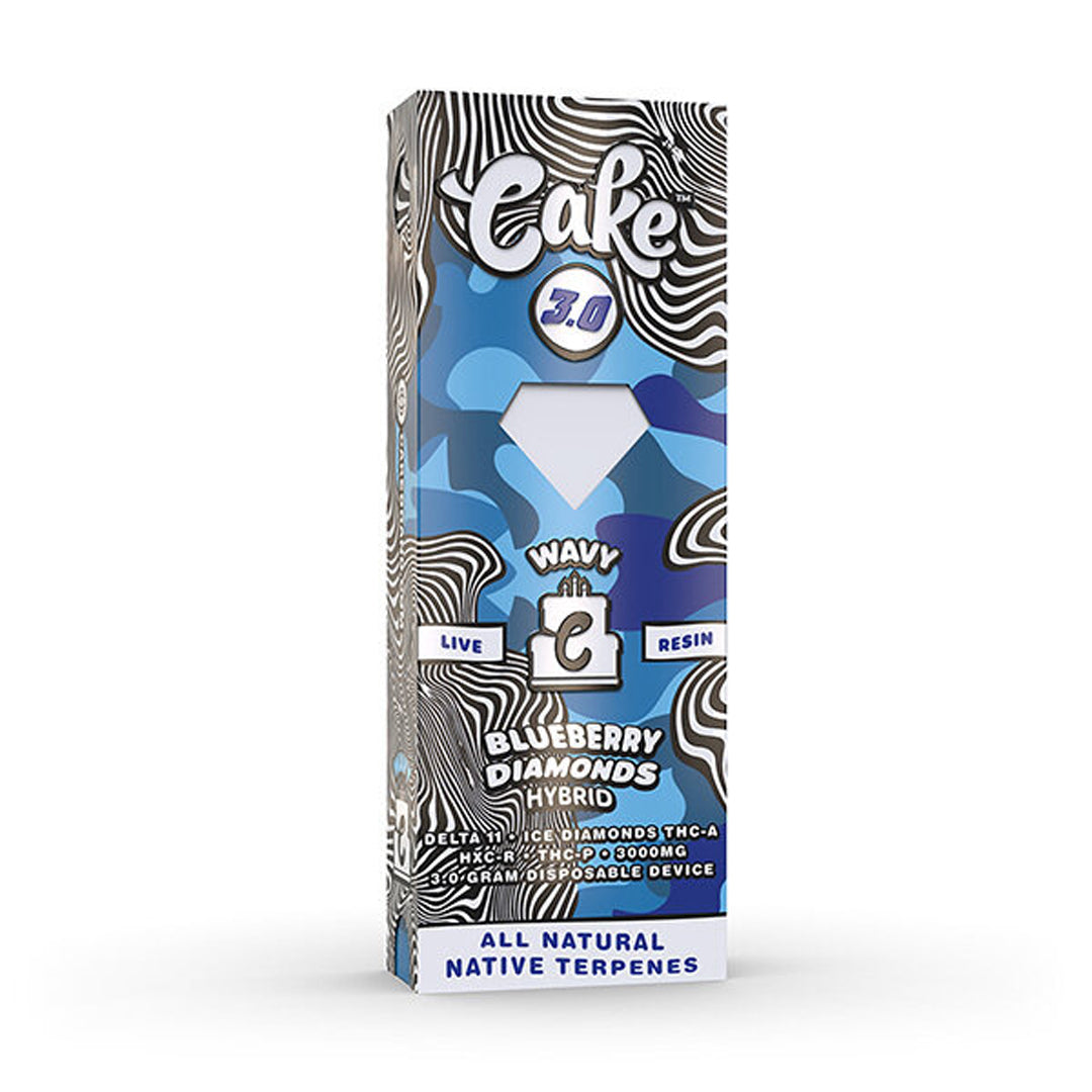 Cake Wavy Live Resin Disposable Vape | 3g - Blueberry Diamonds