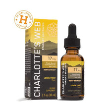 Load image into Gallery viewer, Charlotte&#39;s Web CBD Oil | Lemon Twist - 17MG
