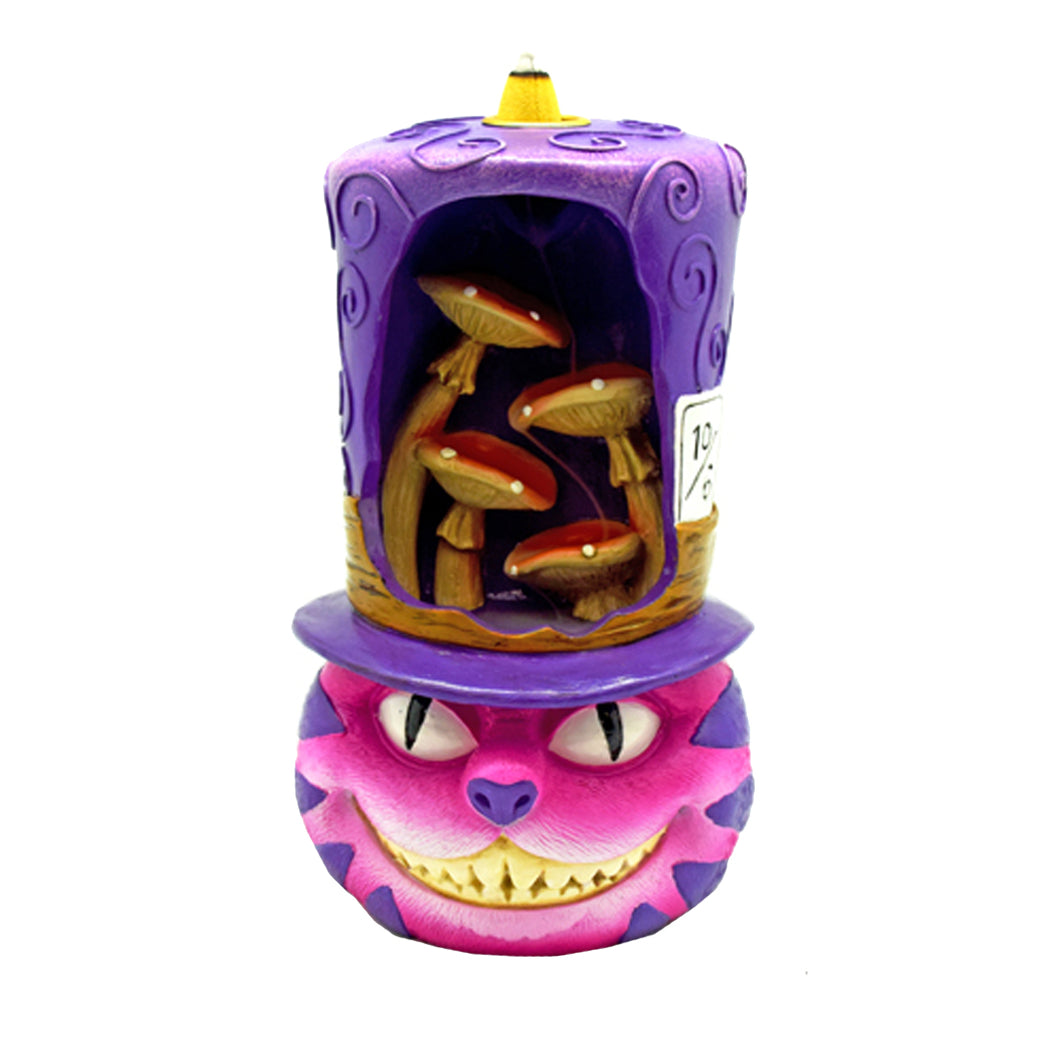 Cheshire Cat Top Hat Backflow Incense Burner