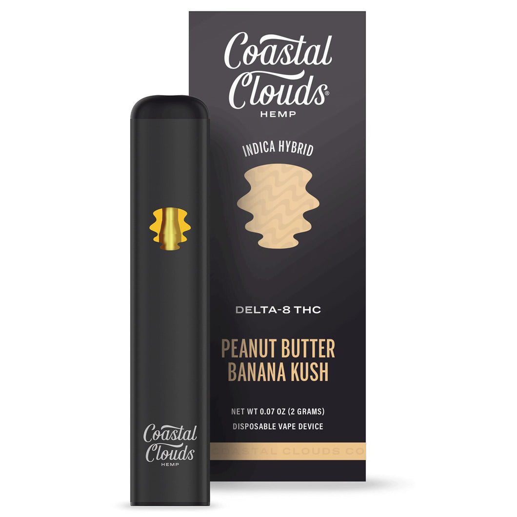 Coastal Clouds Delta 8 Disposable | 2g - Peanut Butter Banana Kush