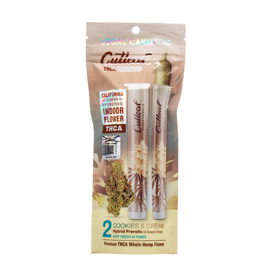 Cutleaf THC-A Pre-Rolls | 2pk - Cookies & Cream