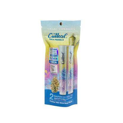 Cutleaf THC-A Pre-Rolls | 2pk - Rainbow Beltz