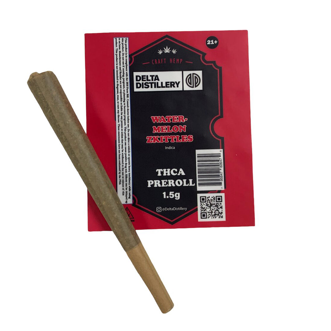 Delta Distillery THC-A Pre-Roll | 1.5g - Watermelon Zkittles