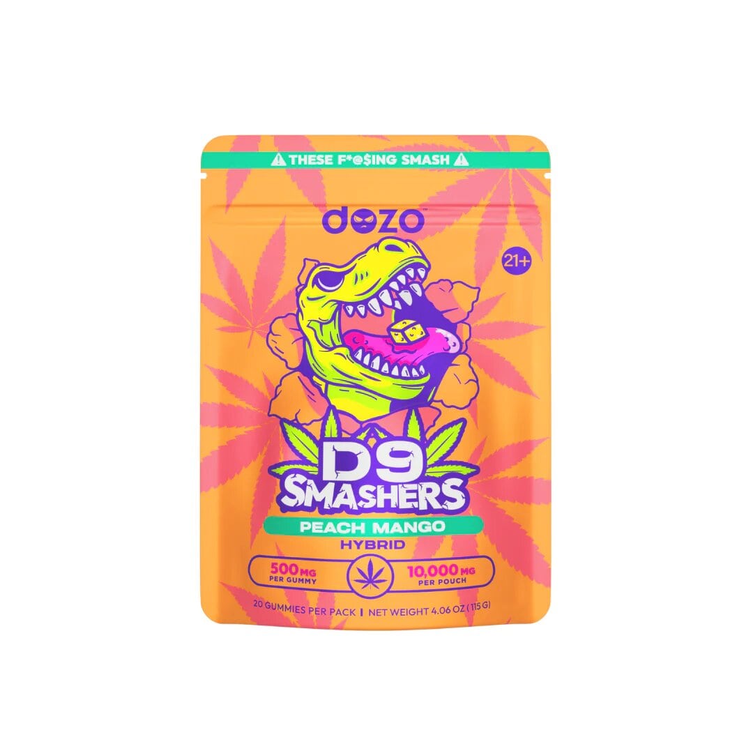 Dozo D9 Smashers Gummies | 10000mg - Peach Mango