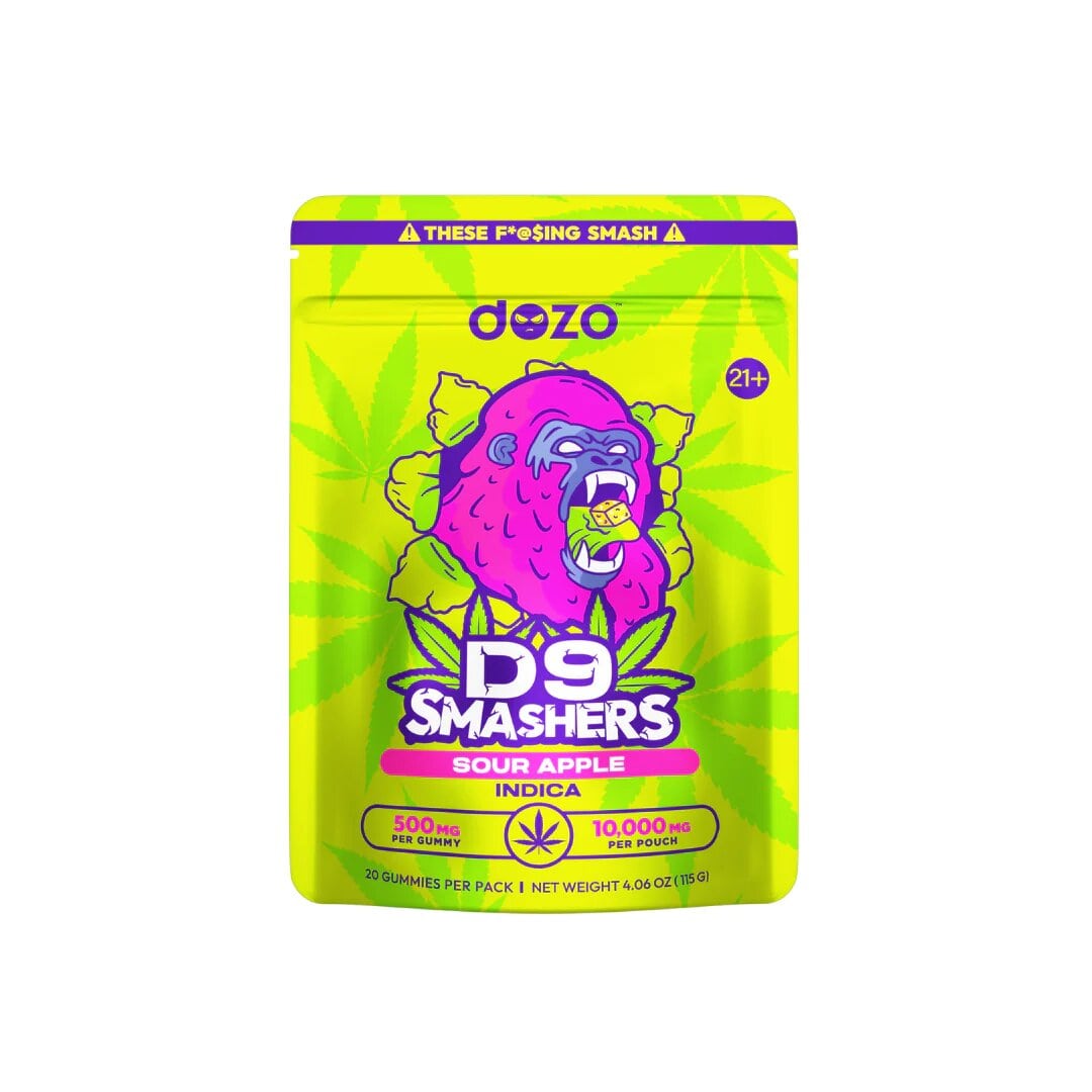 Dozo D9 Smashers Gummies | 10000mg - Sour Apple