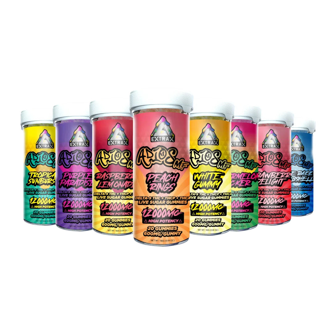 Extrax Adios MF THC-A Live Sugar Gummies | 12,000mg