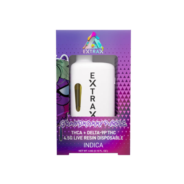 Extrax Adios Blend THC-A Disposable Vape | 4.5g - Grandmommy Purple