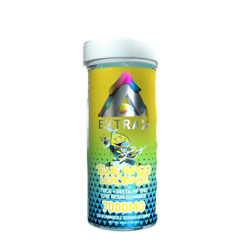 Extrax THC-A Adios Blend Gummies | 7000mg - Blue Razz Lemonade