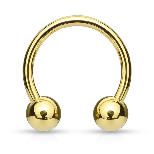 Gold Horseshoe Hoop