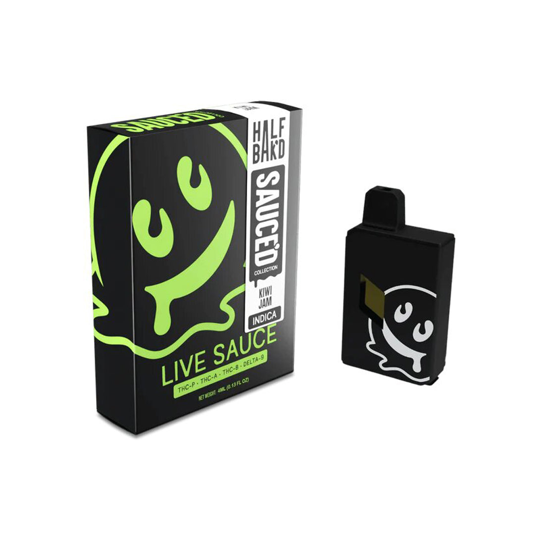 Half Bak'd Sauce'd THC-A Disposable Vape | 4g - Kiwi Jam