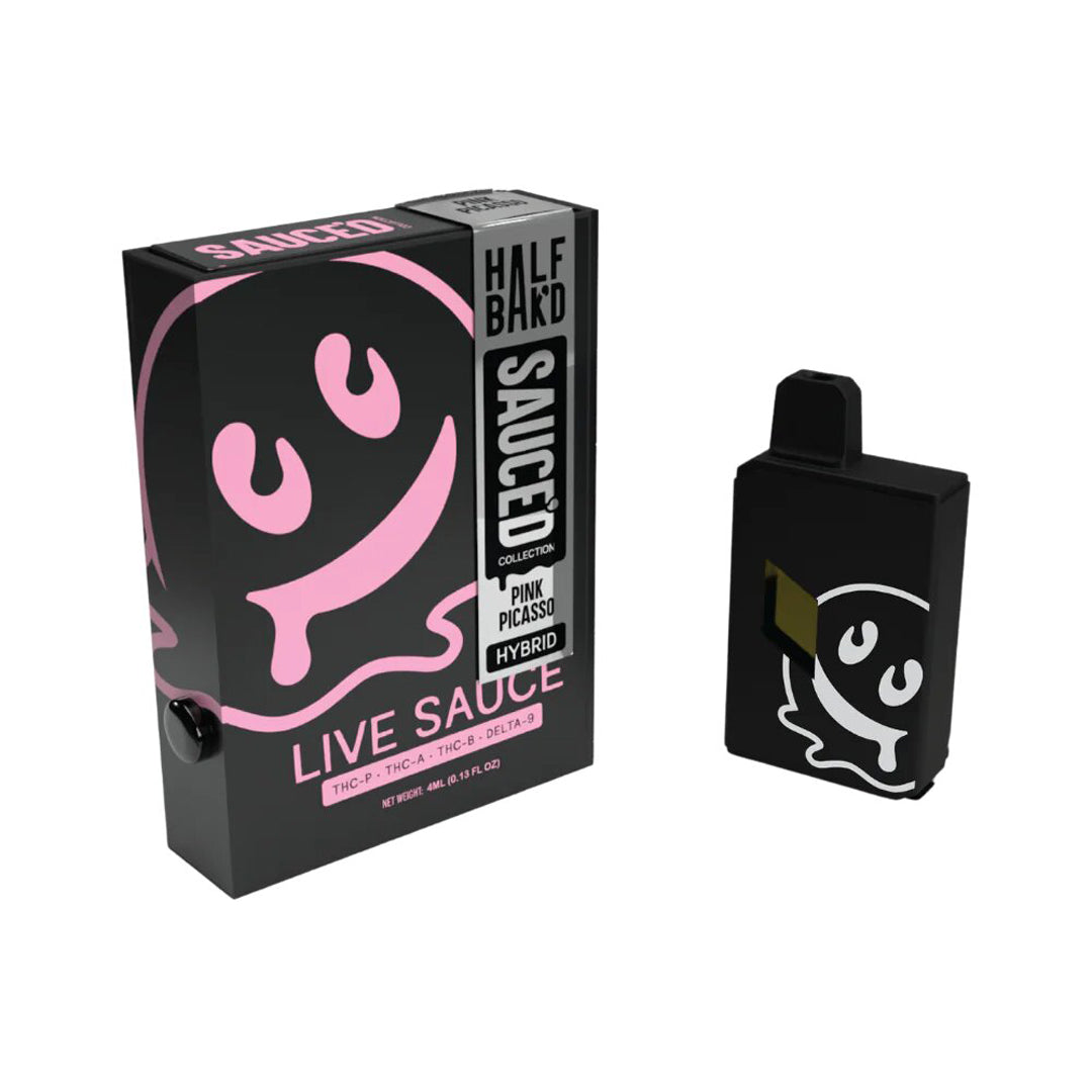 Half Bak'd Sauce'd THC-A Disposable Vape | 4g - Pink Picasso