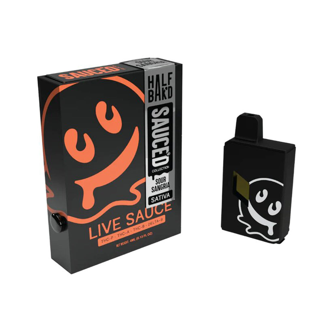 Half Bak'd Sauce'd THC-A Disposable Vape | 4g - Sour Sangria