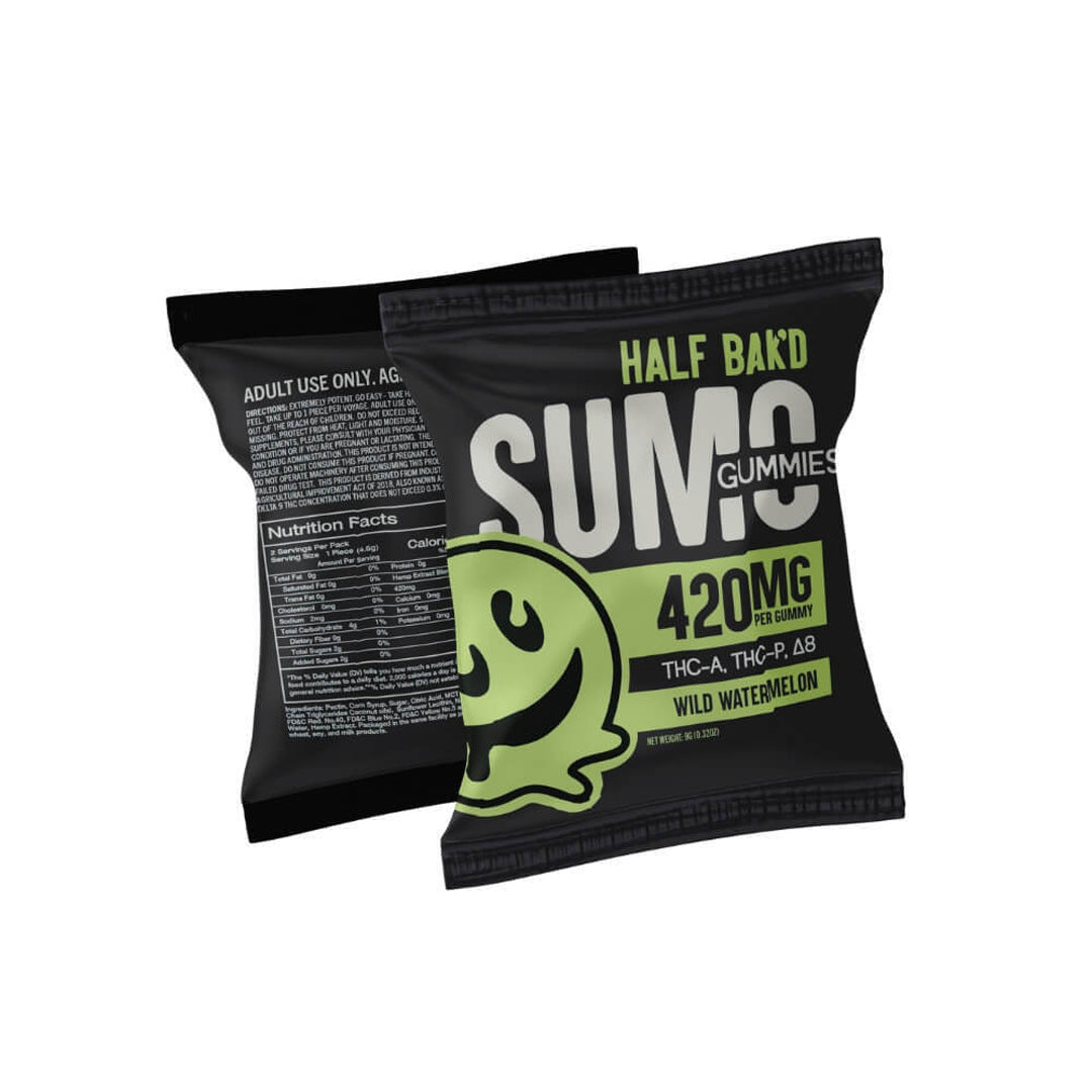 Half Bak'd Sumo Gummies | 2ct - Wild Watermelon