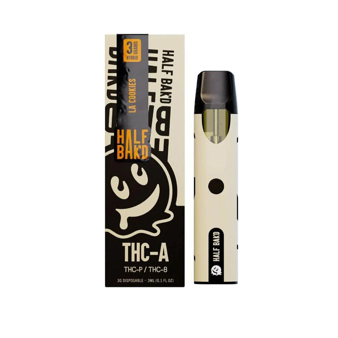 Half Bak'd THC-A Disposable Vape | 3g - L.A. Cookies