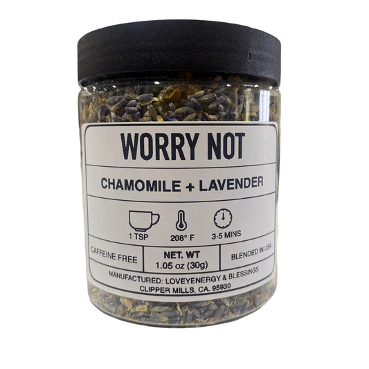 Loveyenergy Worry Not Tea Jar