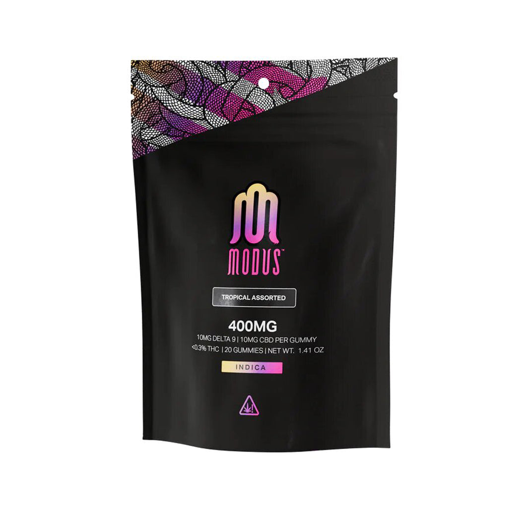 Modus Delta 9 & CBD 1:1 Gummies | 400mg - Tropical Assorted