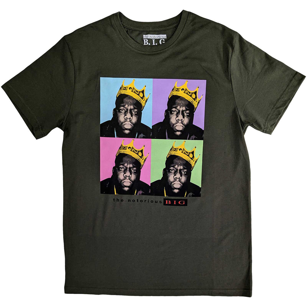 Notorious B.I.G. - Crown Pop Art T-Shirt