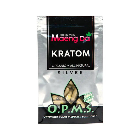 O.P.M.S. Silver - Green Vein Maeng Da Capsules