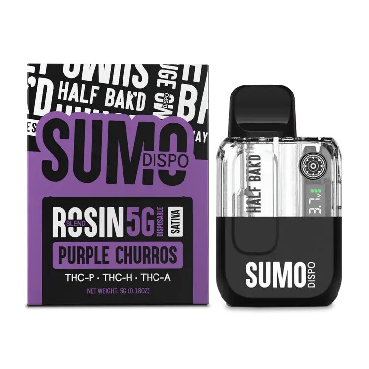 Half Bak'd Sumo Rosin Blend Disposable Vape | 5g