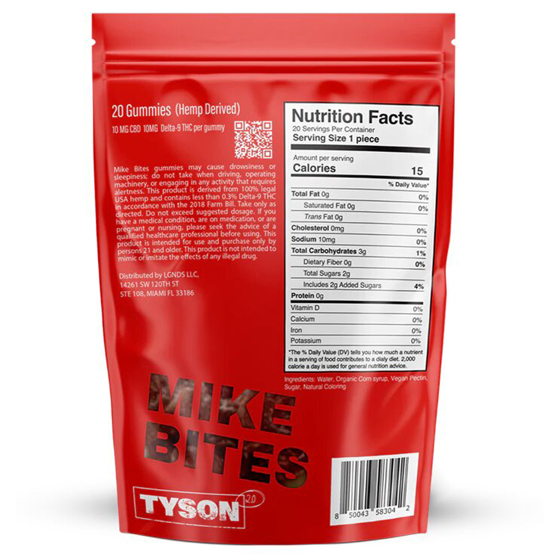 Tyson 2.0 Delta 9 & CBD Gummies - Black Eye Berry