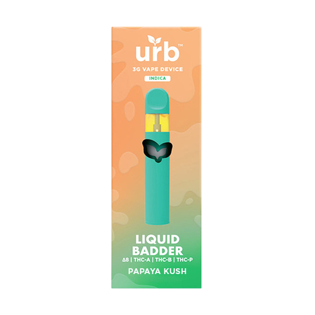 URB THC-A Liquid Badder Disposable Vape | 3g - Papaya Kush