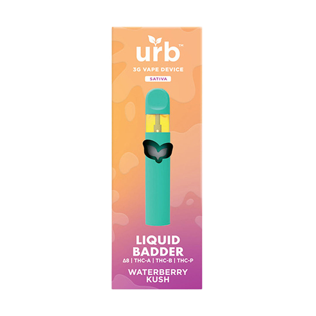 URB THC-A Liquid Badder Disposable Vape | 3g - Waterberry Kush