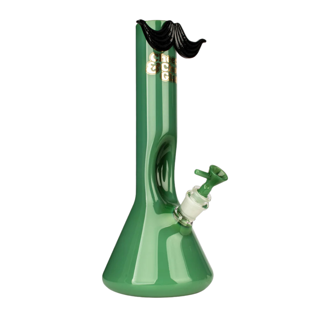 12" Cheech & Chong Mustache Ride Beaker Water Pipe