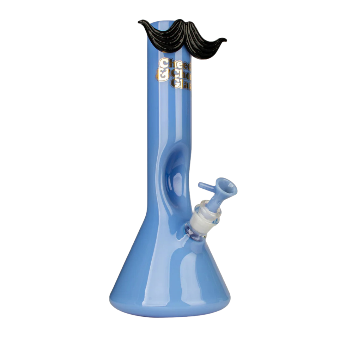 12" Cheech & Chong Mustache Ride Beaker Water Pipe