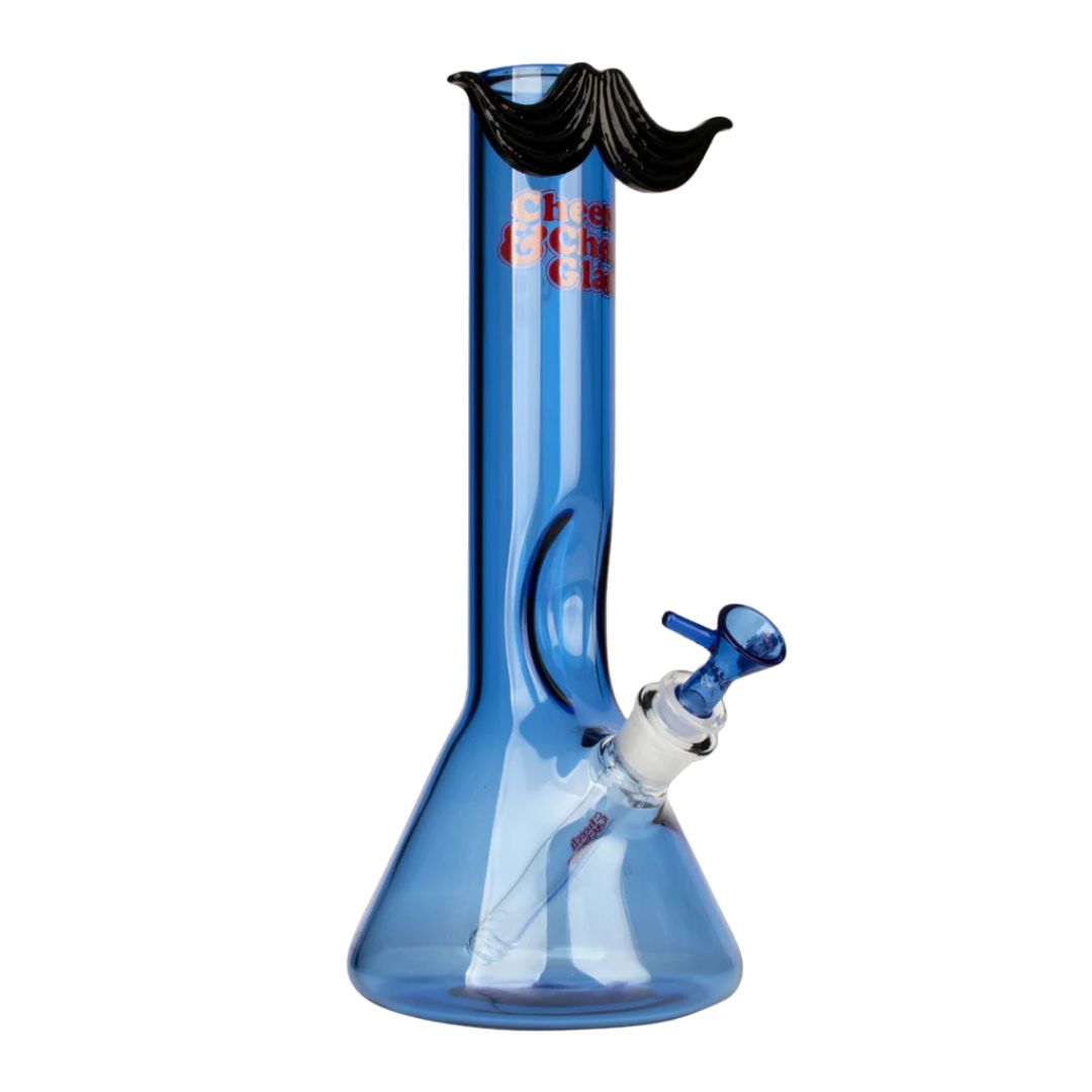 12" Cheech & Chong Mustache Ride Beaker Water Pipe