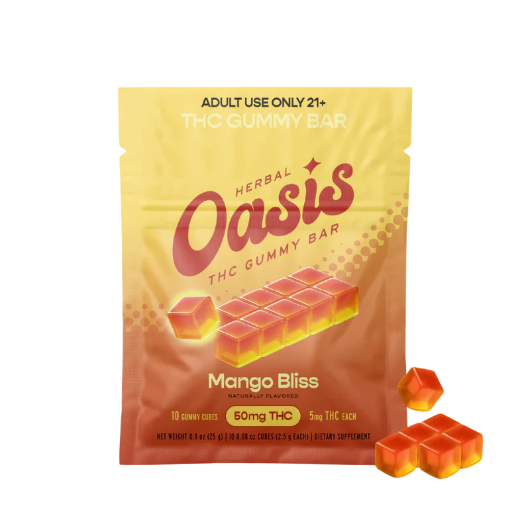 Herbal Oasis THC Gummy Bar | 50mg